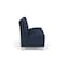 Lesro Siena Lounge Reception Armless 3 Seat Tandem Seating No Center Arms, Brushed Steel, RF Blueberry Uph SN3102 - alternate 2